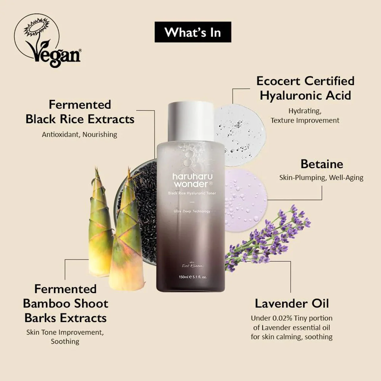 Black Rice Hyaluronic Toner 300ml - Image 4