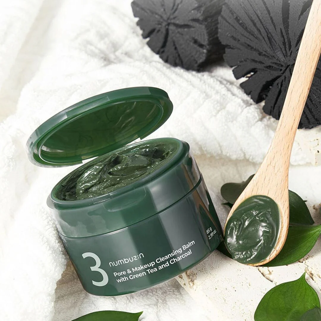No. 3 Pore & Makeup Cleansing Balm with Green Tea and Charcoal 85g - Image 3